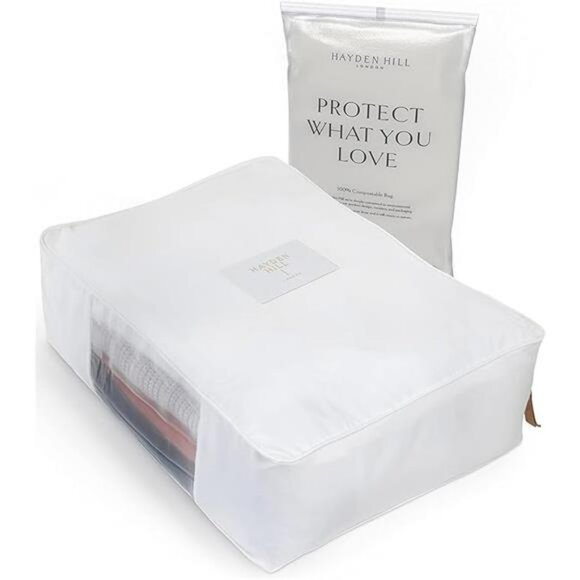 Organic Cotton Sweater Storage Bag Closet Organizer Cashmere Clothes Garment Cov - Picture 7 of 7